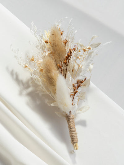 Rustic preserved flowers boutonniere