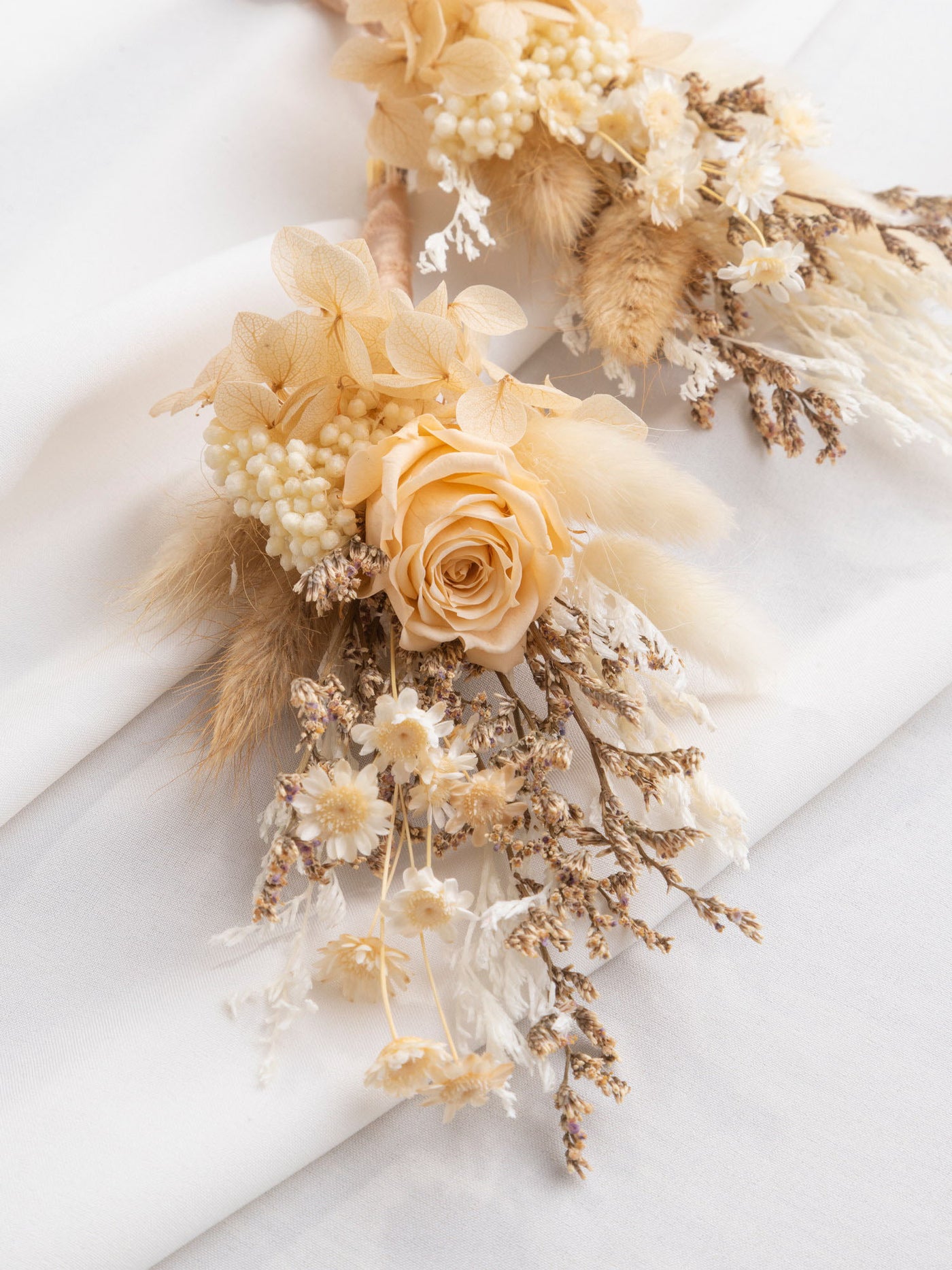 Beige Wedding Boutonniere