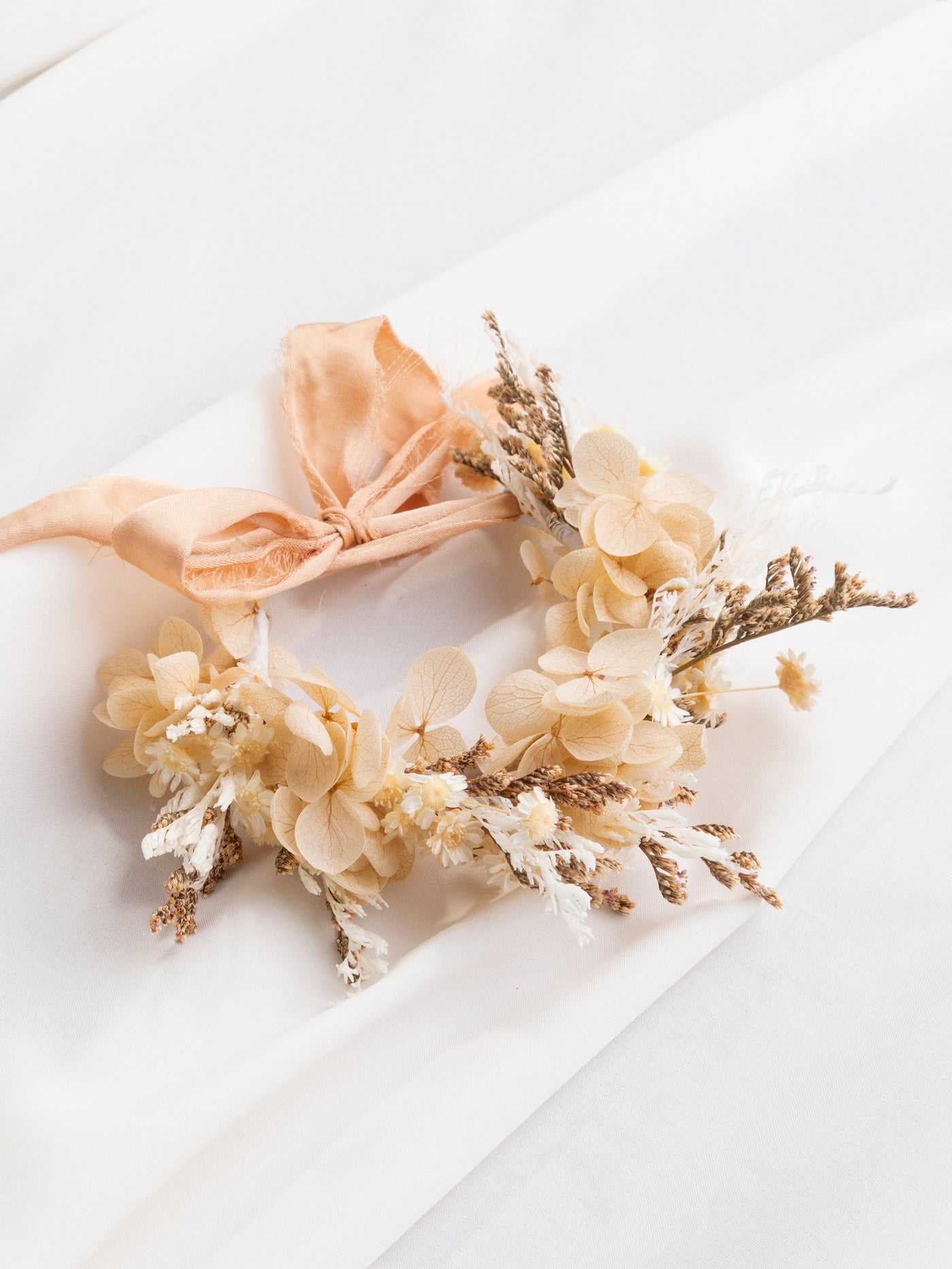 Beige Wedding Wrist Corsage