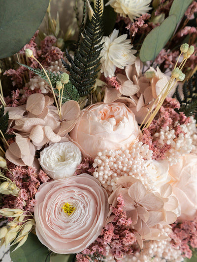 Greenery And Blush Peony Wedding Bouquet 