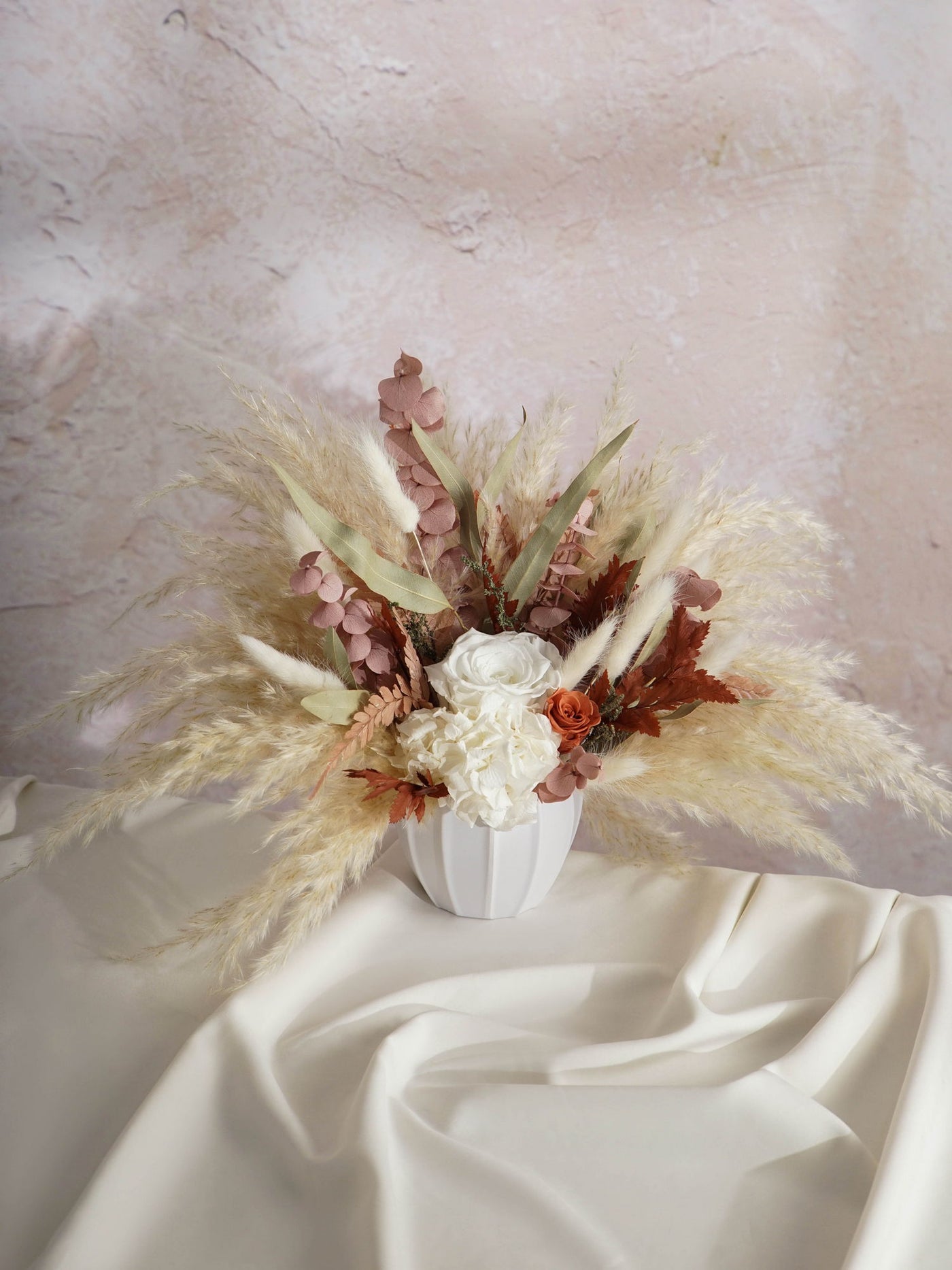 Blush And Sage Green Wedding Centerpiece