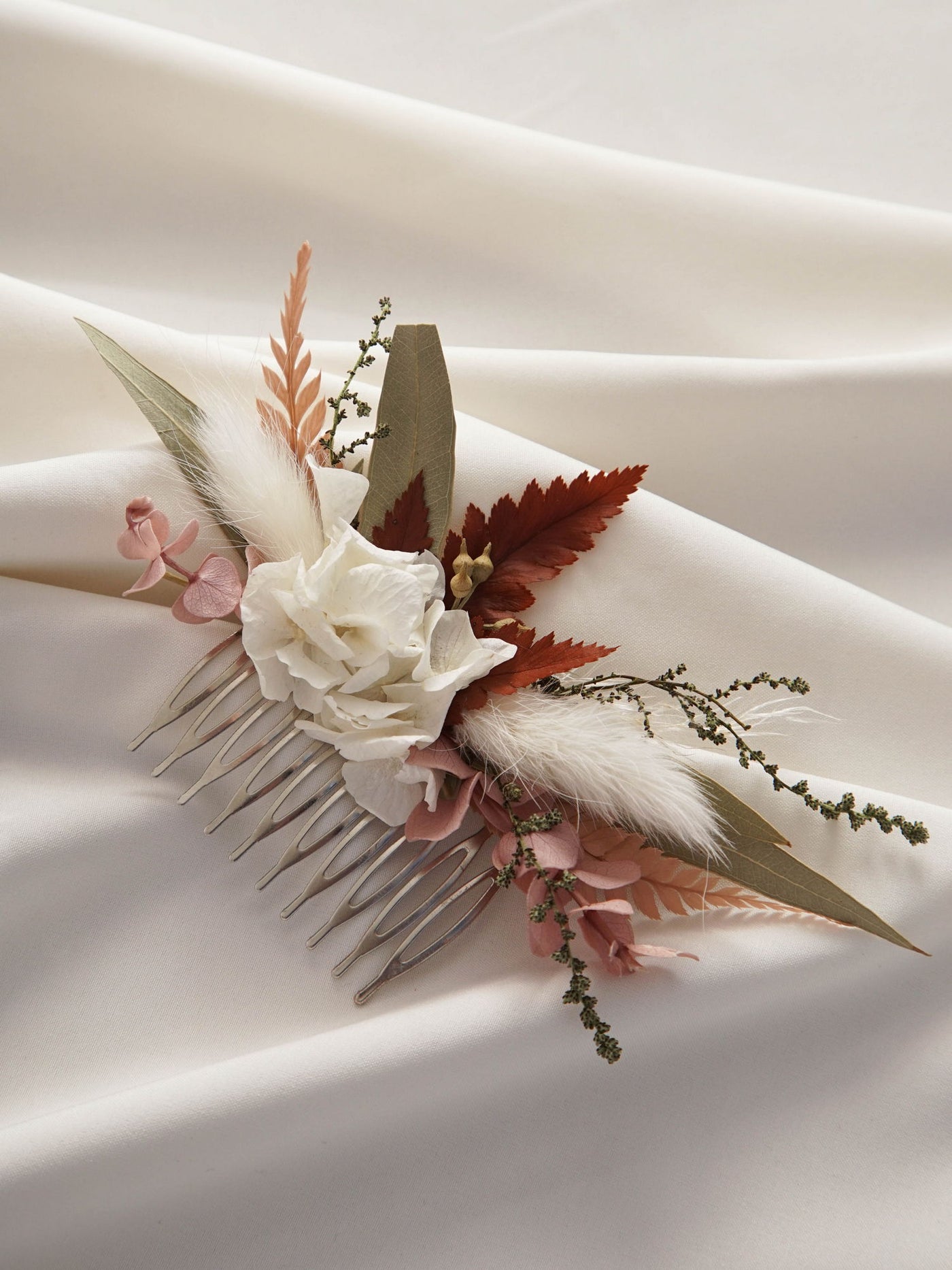 Blush And Sage Green Wedding Hair Comb