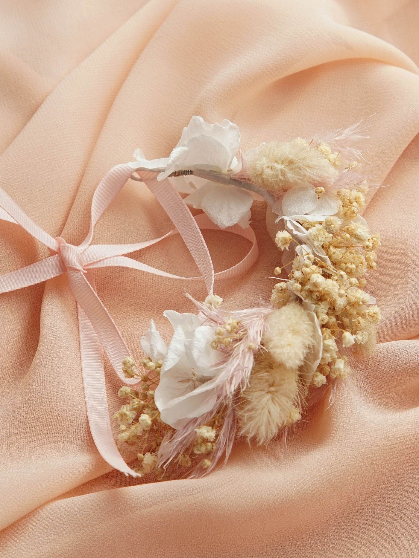 Light Pink And Rustic Wedding Wrist Corsage