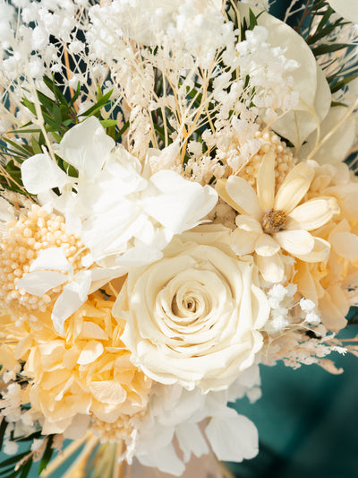 Bridesmaid Bouquet With Preserved Dusty Roses For Your Special Day