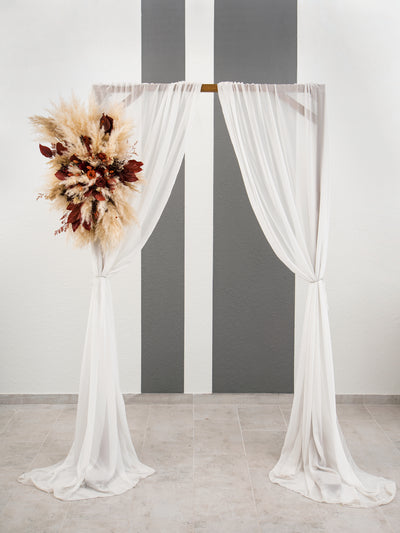 Arch Burgundy With Terracotta Flowers For Your Special Day