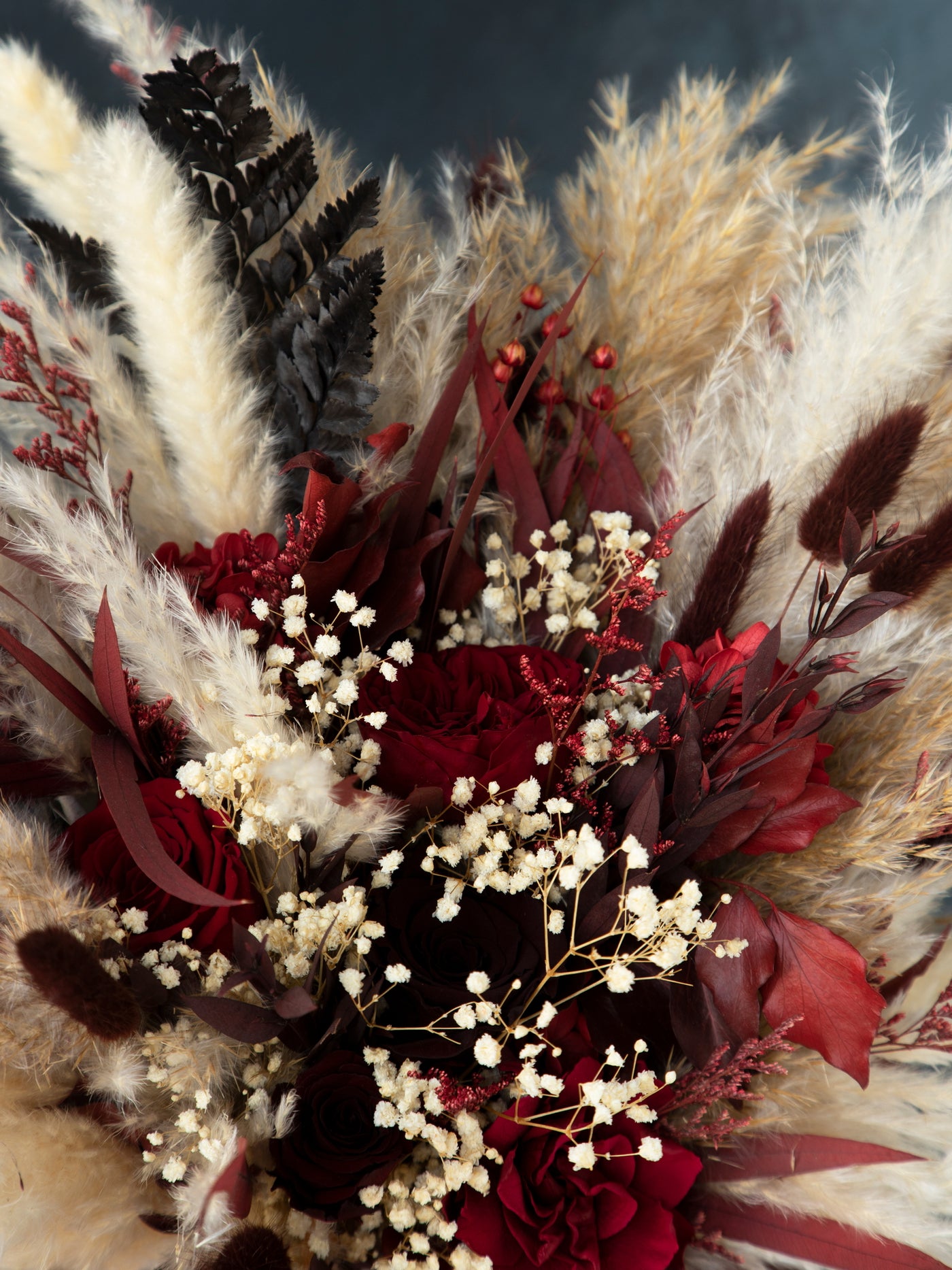 Marsala red bride bouquet