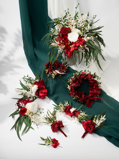 Marsala Dried Flowers Crown For Your Wedding Day