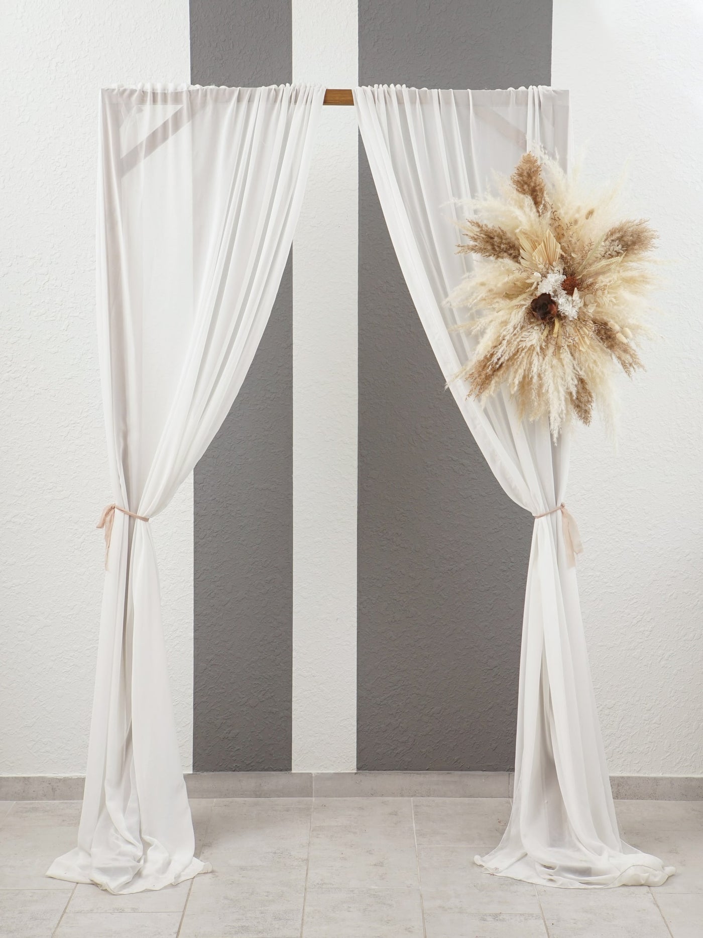 Arch Flower With Cream Rustic Flower Of Dried Wildflowers