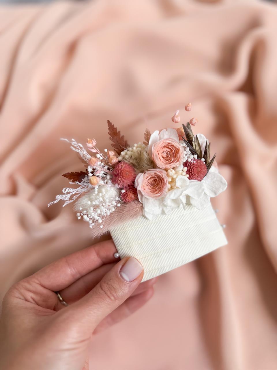 Pocket Boutonniere With Blush Pink Flowers