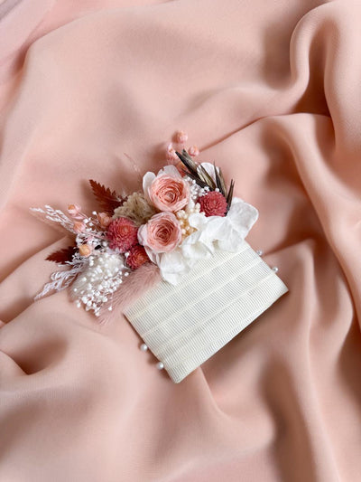 Pocket Boutonniere With Blush Pink Flowers