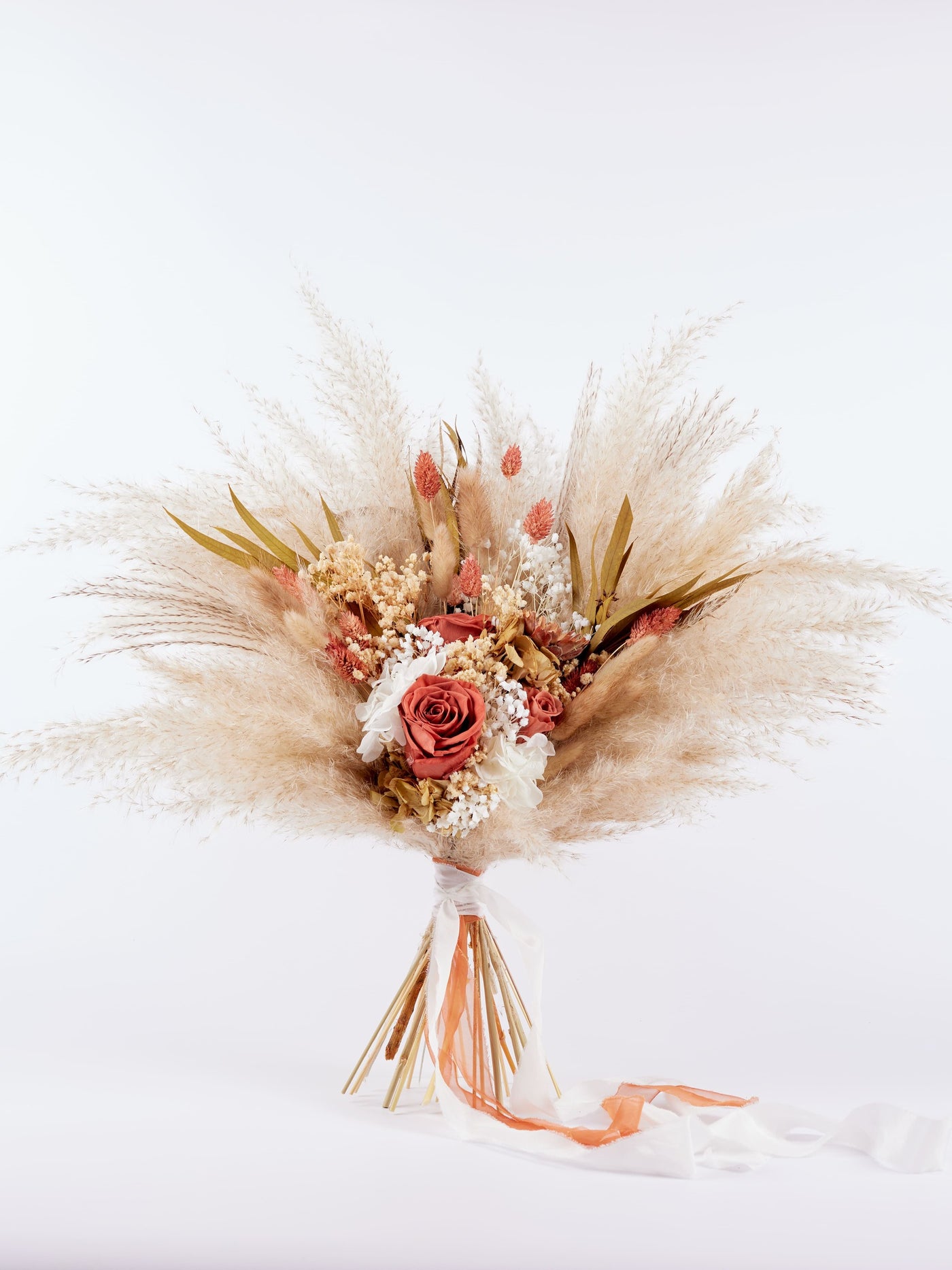 bridal bouquet 21 terracota beige