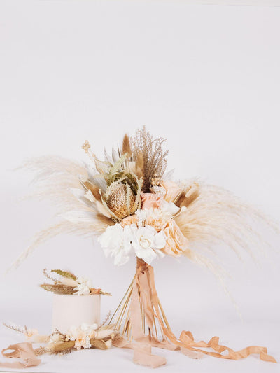 bridal bouquet 1 cream rust collection