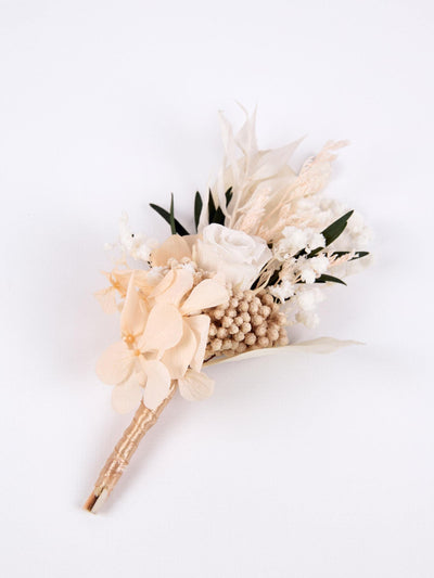 boutonniere is lying on white background 2