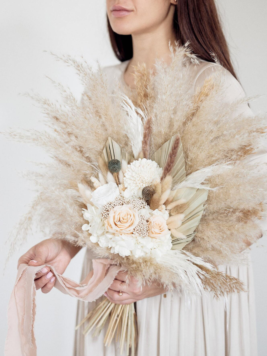Dried bouquet of flowers for your wedding, Preserved flowers