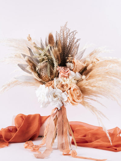 bridal bouquet 1 cream rust collection