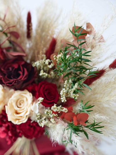 wedding bouquet with roses