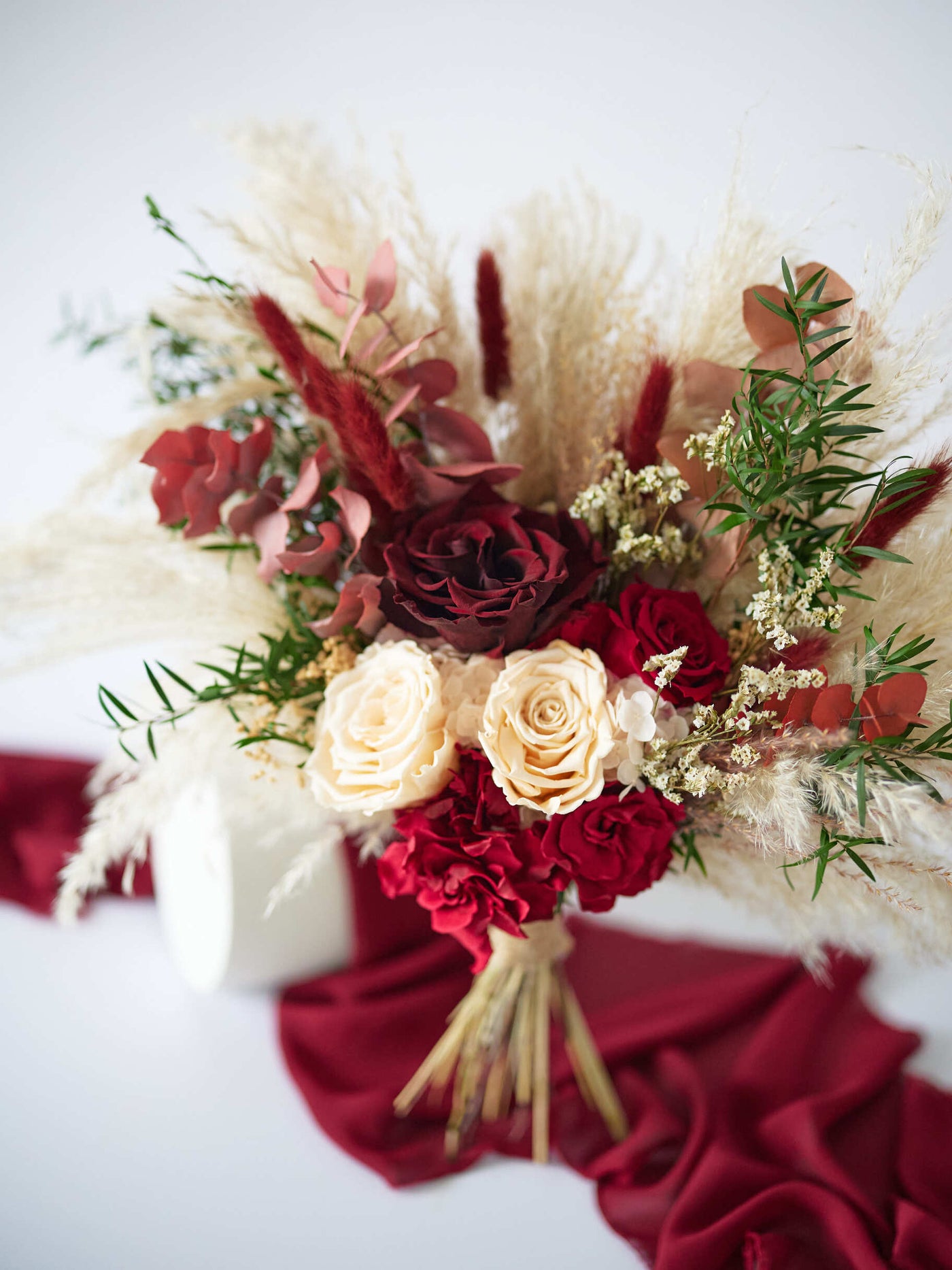 wedding bouquet with roses