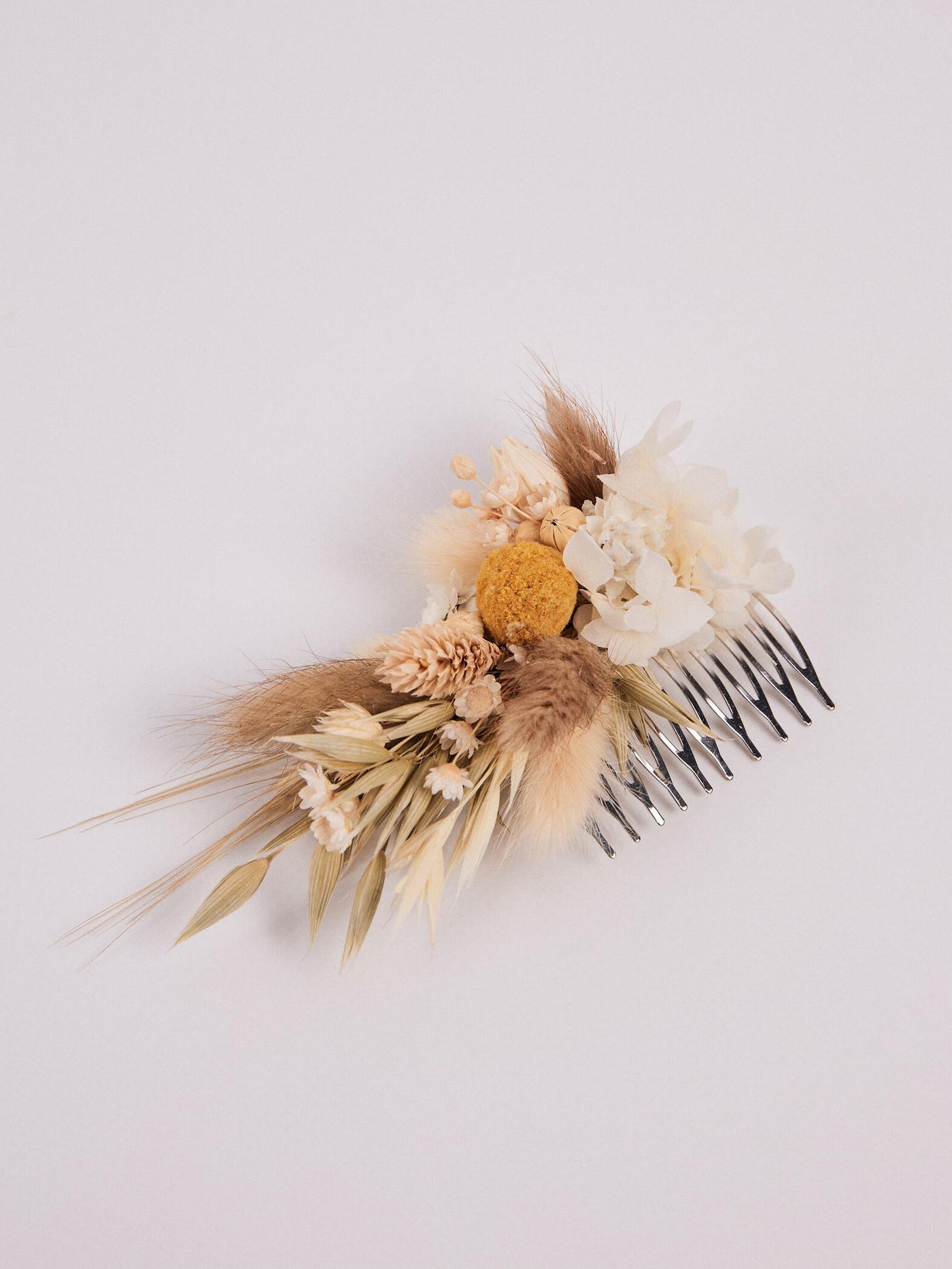 haircomb is lying on white background