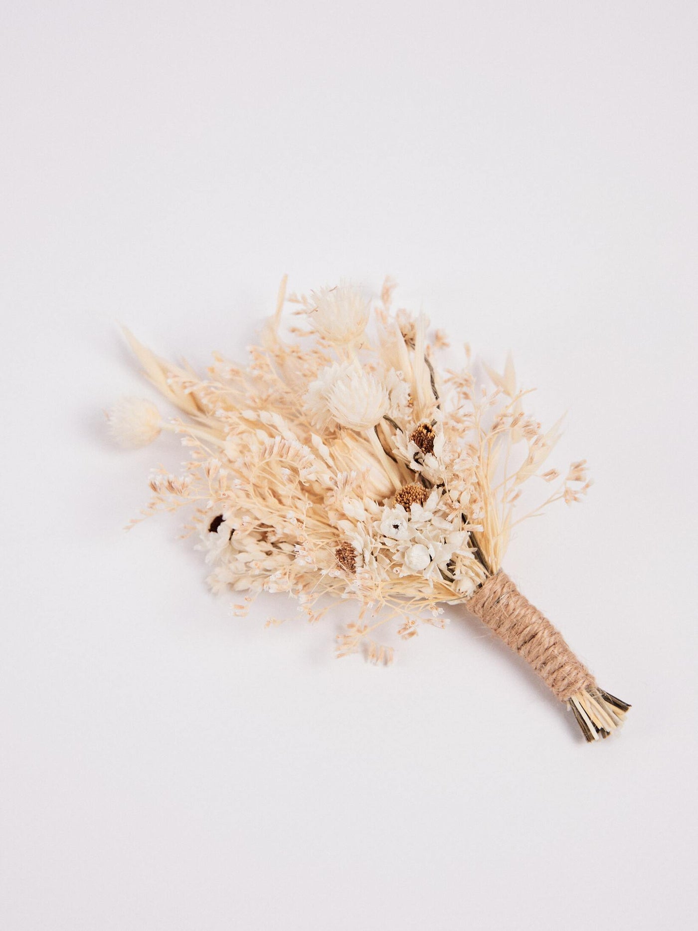 boutonniere on white background